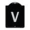 Signmission Sign with Letter V Heavy-Gauge Aluminum Architectural Sign, 24" x 18", BS-1824-22922 A-DES-BS-1824-22922 - alternate 1